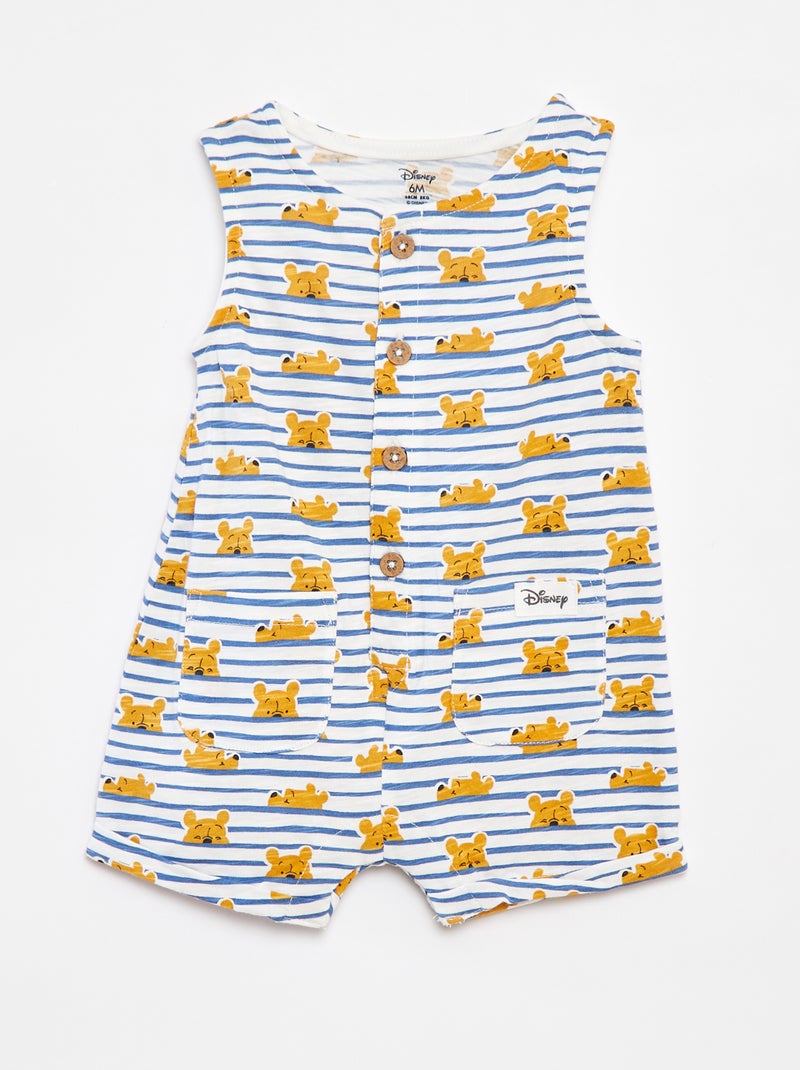 Macacão curto estampado 'Disney' BRANCO - Kiabi