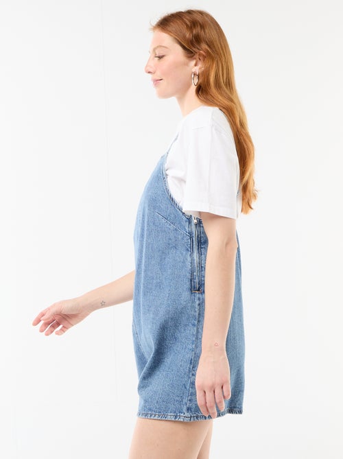 Macacão curto estilo jardineira - Kiabi