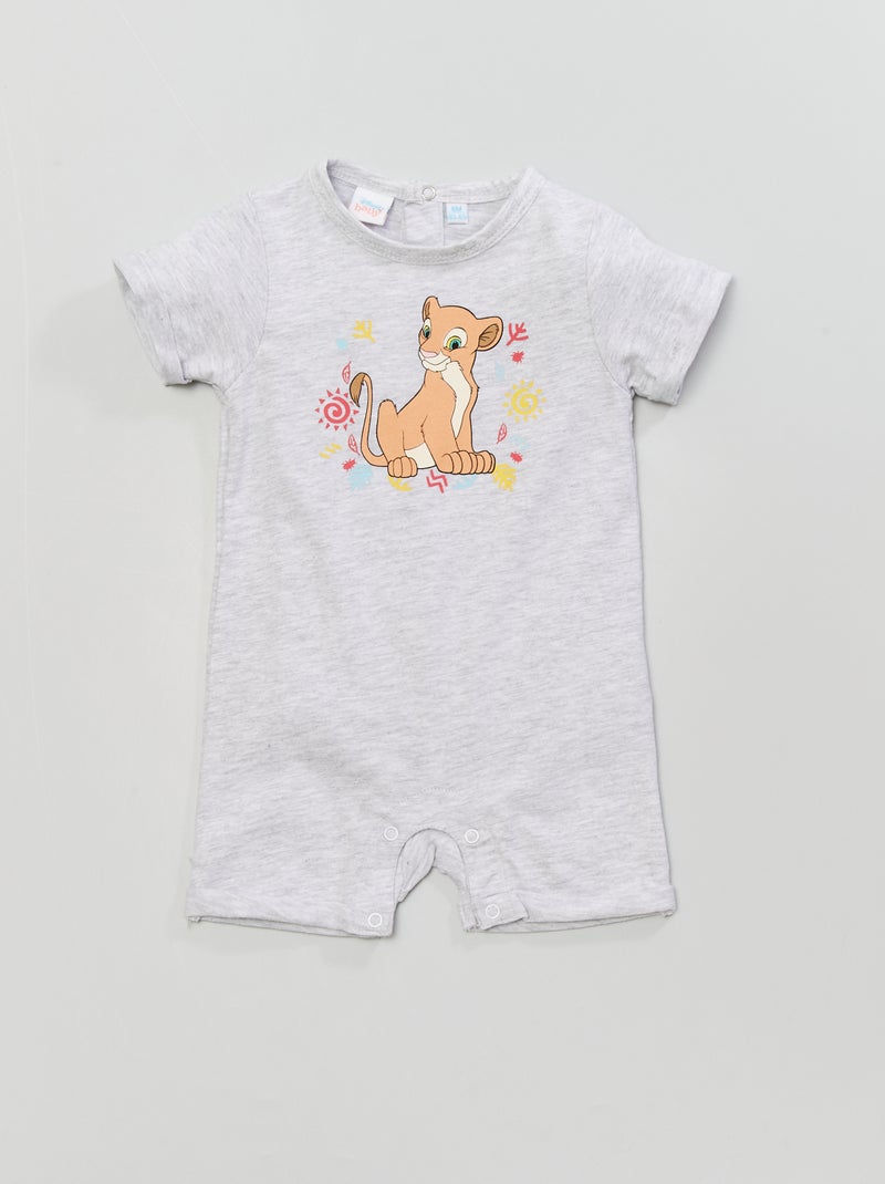 Macacão curto 'Nala' 'O Rei Leão' 'Disney' Cinza Mesclado - Kiabi