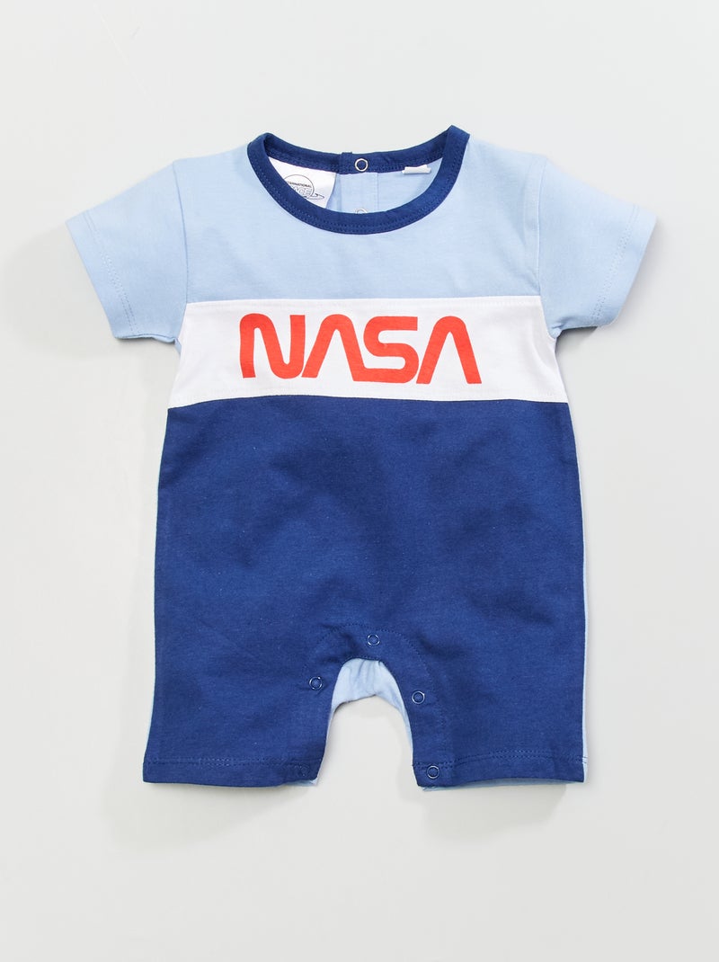 Macacão curto 'NASA' Azul - Kiabi