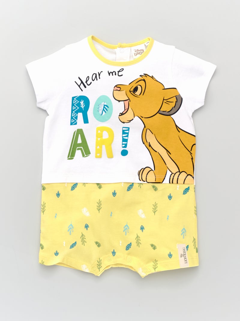 Macacão curto 'O Rei Leão' 'Disney' Amarelo - Kiabi