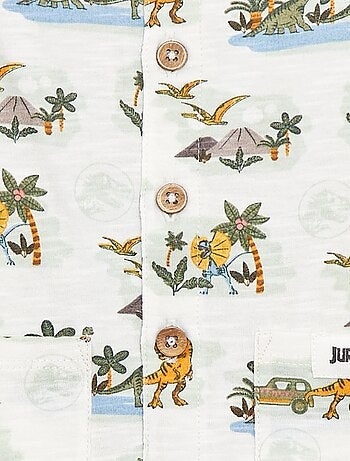 Macacão curto 'Parque Jurássico' -