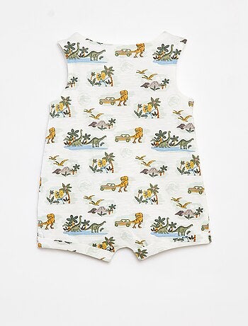 Macacão curto 'Parque Jurássico' -