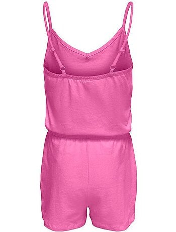 Macacão Curto Rosa para Menina Kids ONLY May