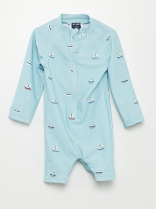 Macacão de banho com estampado barco
