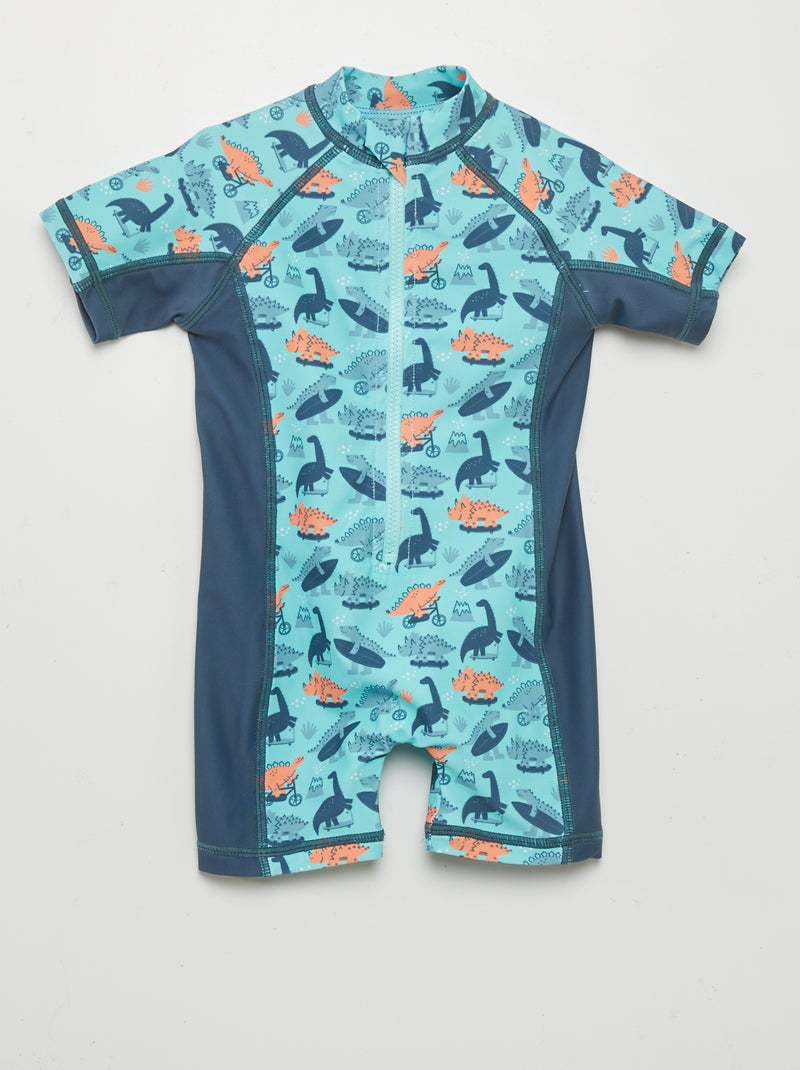 Macacão de banho estampado AZUL - Kiabi