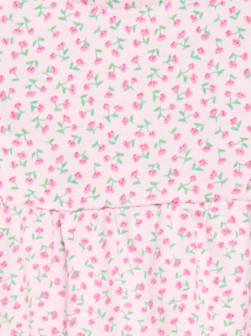 Macacão de bebé estampado em jérsei de algodão - Kiabi