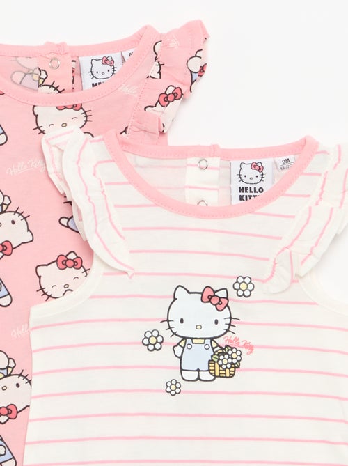 Macacão de bebé 'Hello Kitty' sem mangas com folhos - Kiabi