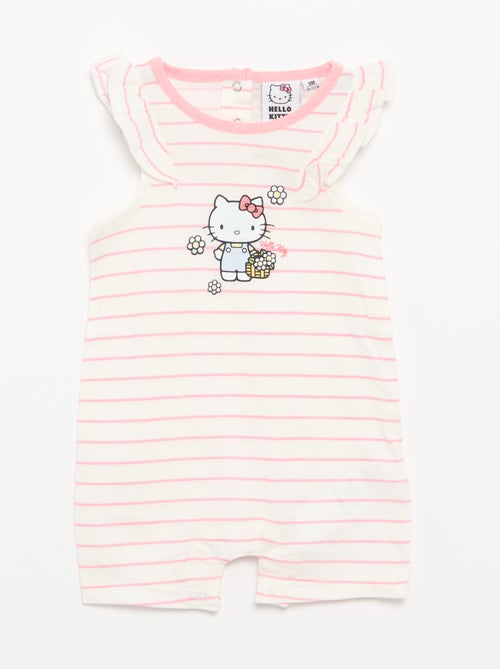 Macacão de bebé 'Hello Kitty' sem mangas com folhos - Kiabi