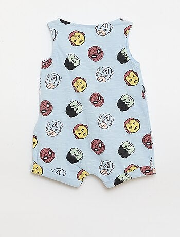 Macacão de bebé sem mangas estampado \'Marvel\'