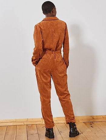 Macacão de bombazina - Kiabi