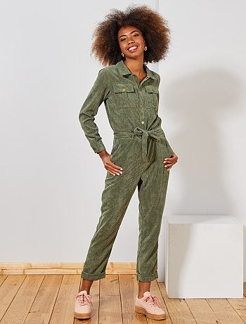 Macacão de bombazina - Kiabi