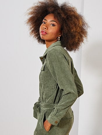 Macacão de bombazina - Kiabi