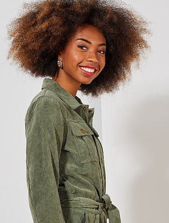 Macacão de bombazina - Kiabi