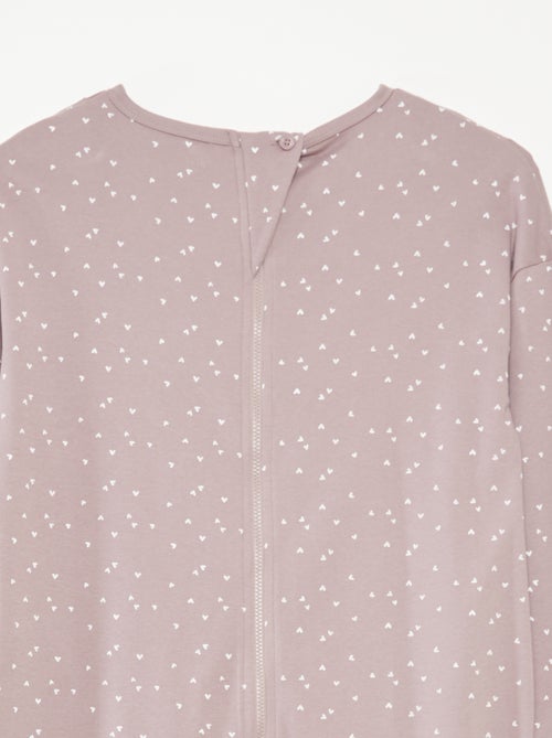 Macacão de dormir com abertura com fecho - So Easy - Kiabi