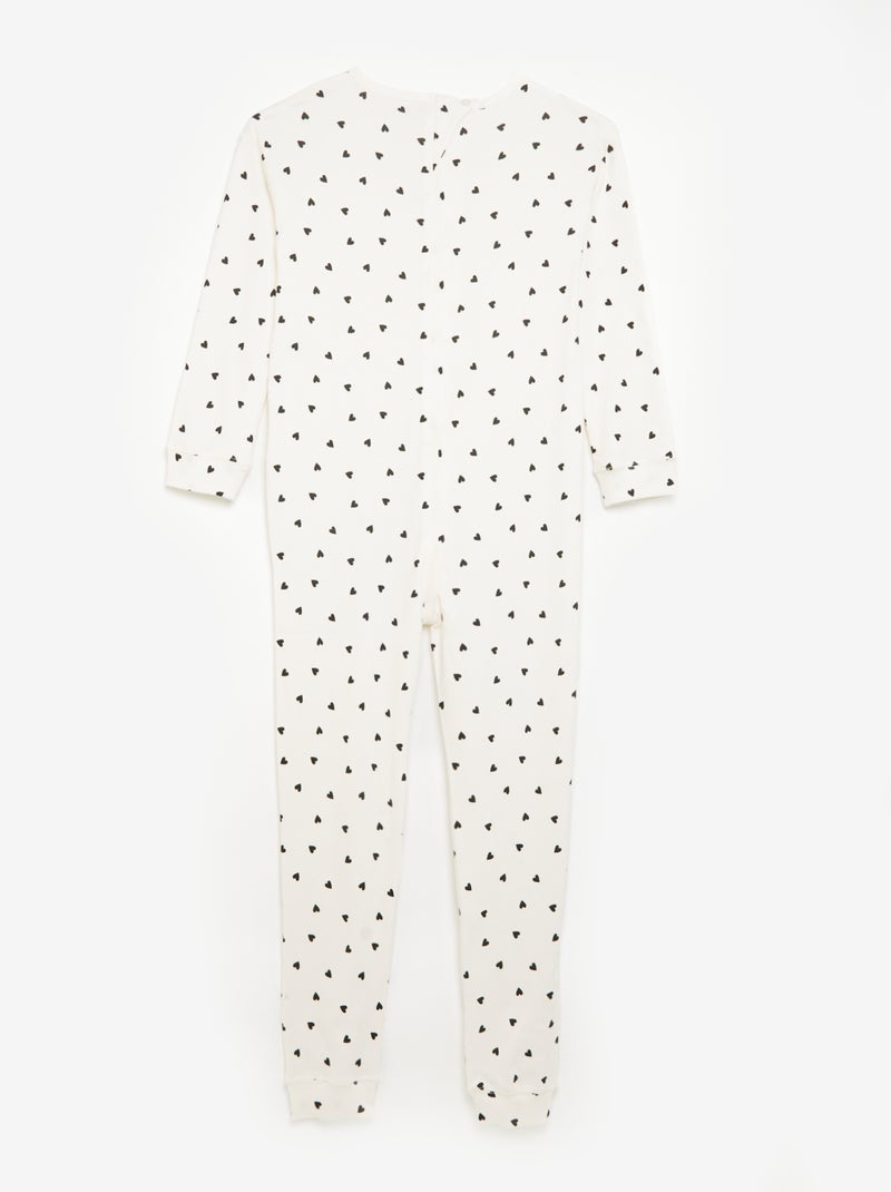 Macacão de dormir com fecho - Fácil de vestir Branco - Kiabi