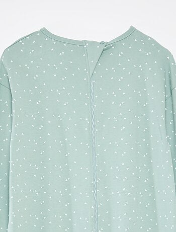 Macacão de dormir com fecho éclair - coleção fácil de vestir