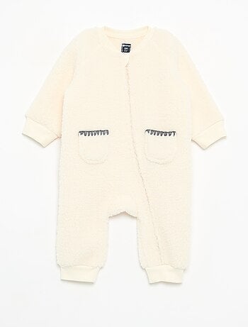Pijama-macacão de dormir muito quente em tecido polar