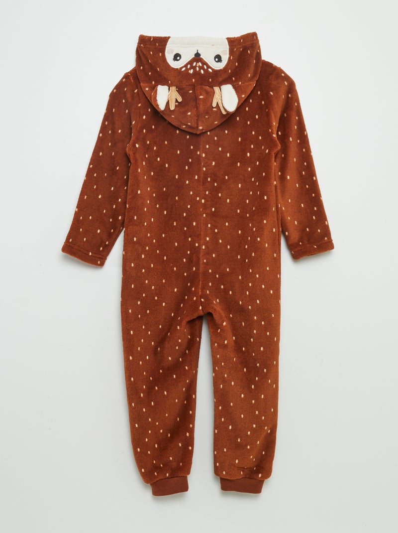 Macacão de dormir polar 'cerva' CASTANHO - Kiabi