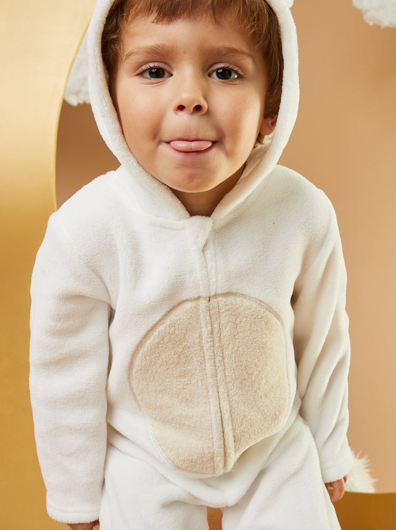 Macacão de dormir polar 'urso' BRANCO - Kiabi