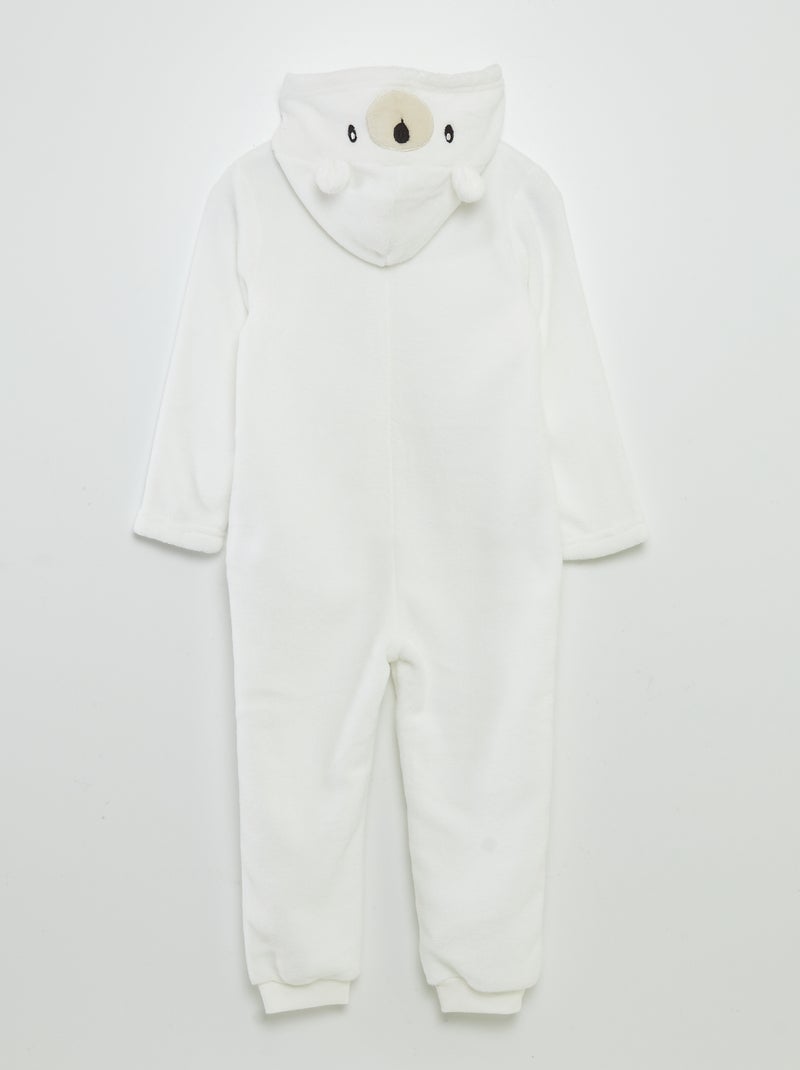 Macacão de dormir polar 'urso' BRANCO - Kiabi