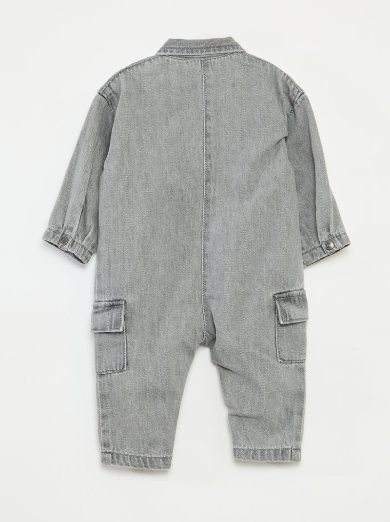 Macacão de ganga Cinza - Kiabi