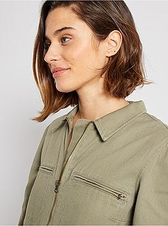 Macacão de ganga colorido - Kiabi