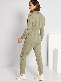 Macacão de ganga colorido - Kiabi