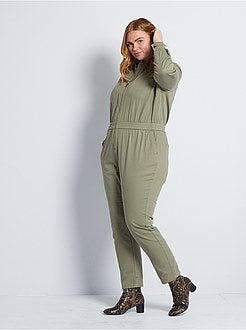 Macacão de ganga colorido - Kiabi