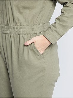 Macacão de ganga colorido - Kiabi