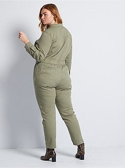 Macacão de ganga colorido - Kiabi