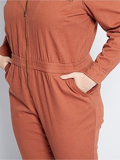 Macacão de ganga colorido - Kiabi