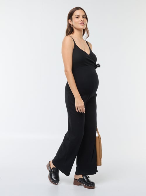 Macacão de grávida de malha canelada - Kiabi