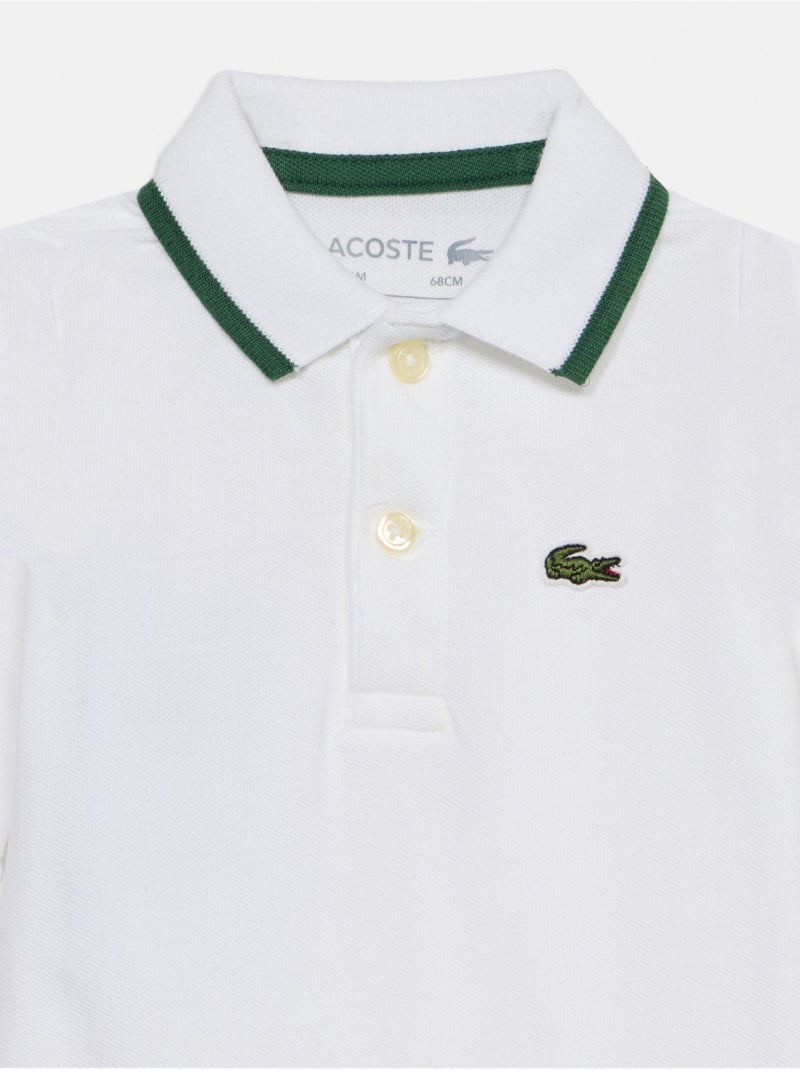 Macacão de manga comprida - lacoste Branco - Kiabi