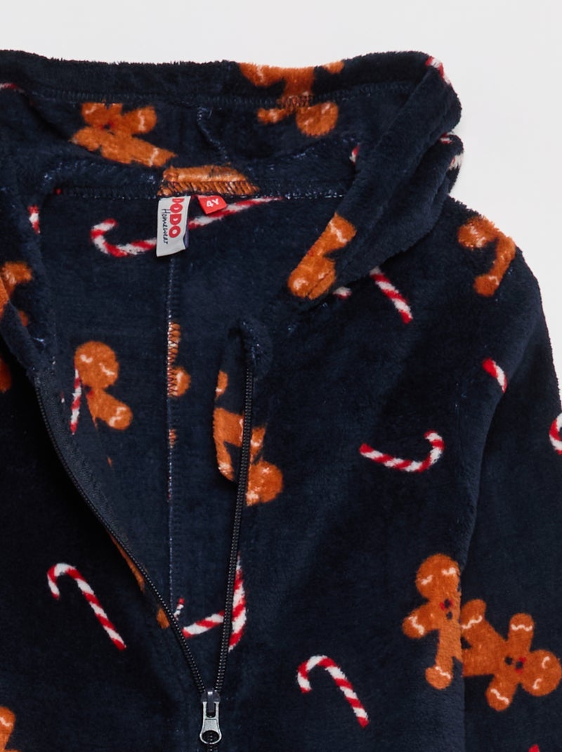 Macacão de Natal em Polar Azul - Kiabi