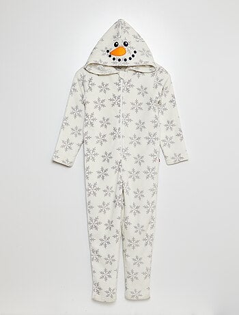 Macacão de noite polar boneco de neve
