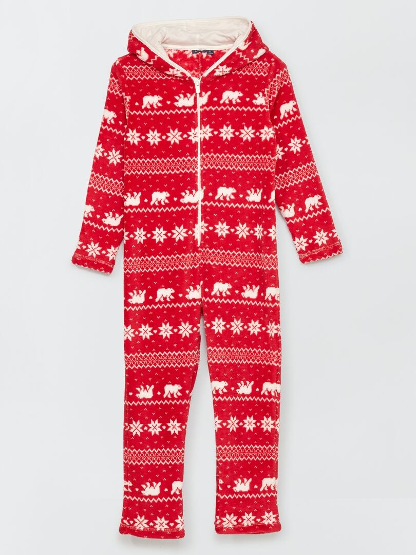 Macacão de pijama 'floco de neve' ROXO - Kiabi