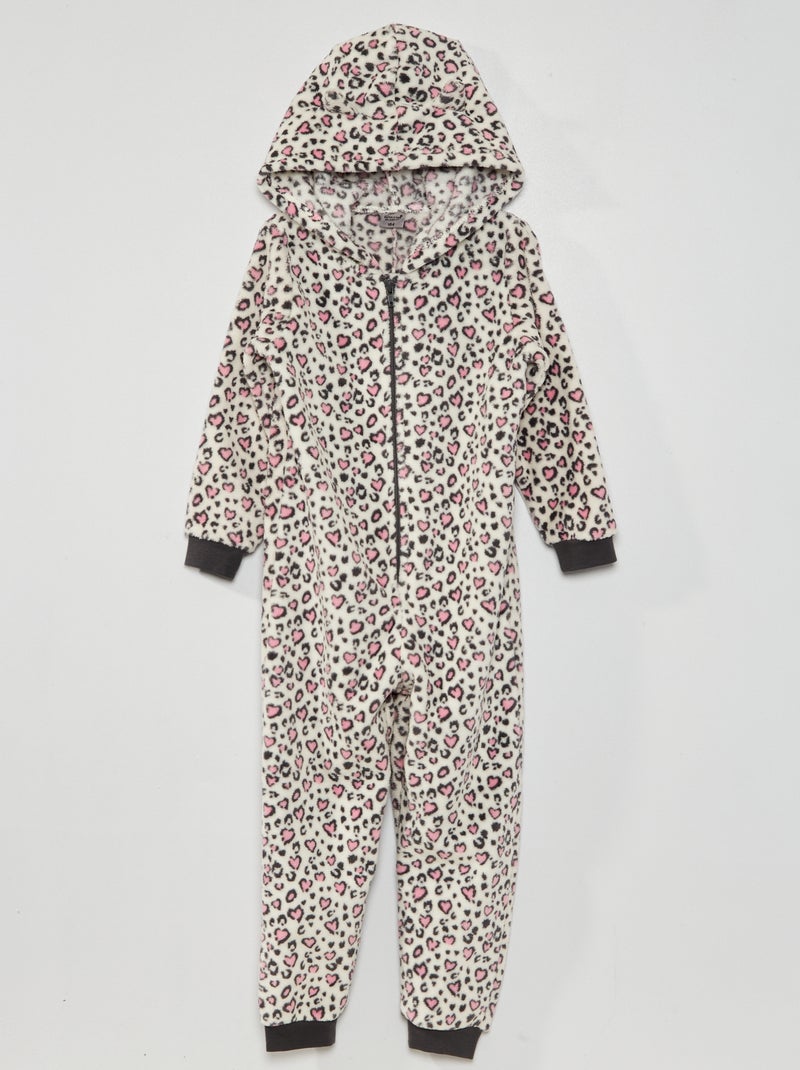 Macacão de pijama 'gato' BEGE - Kiabi