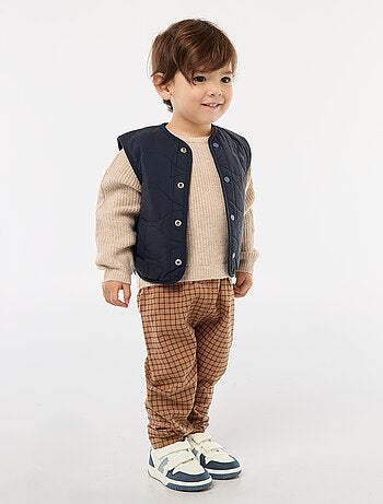 Macacão de Tricô e Flanela