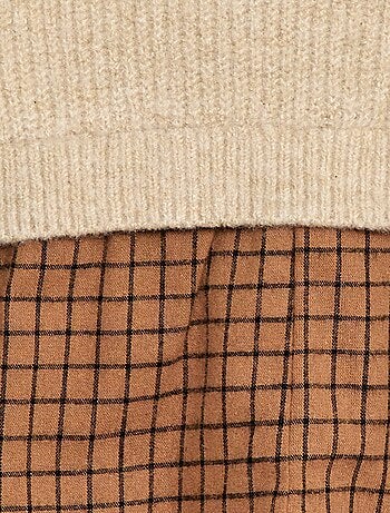 Macacão de Tricô e Flanela