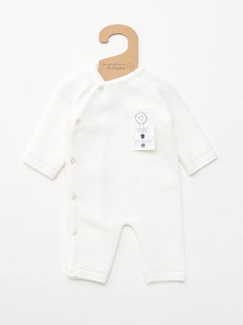 Macacão de Tricô 'La manufacture de Layette' - Kiabi