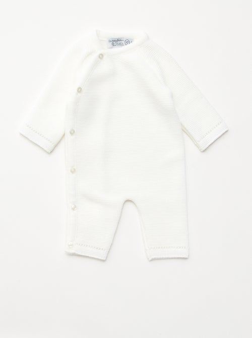 Macacão de Tricô 'La manufacture de Layette' - Kiabi