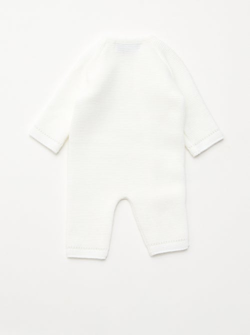 Macacão de Tricô 'La manufacture de Layette' - Kiabi