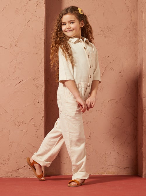 Macacão direito de manga curta - Unissexo - Kiabi