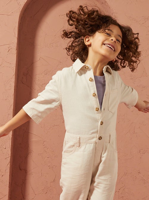 Macacão direito de manga curta - Unissexo - Kiabi