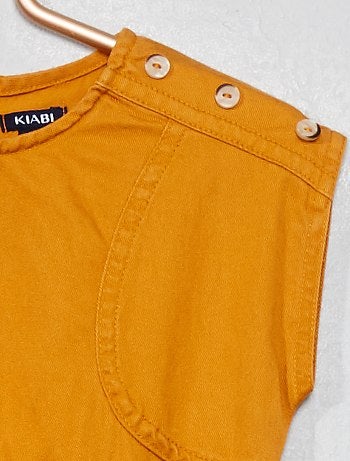 Menina 0-36 meses - Macacão em algodão e tencel - Kiabi