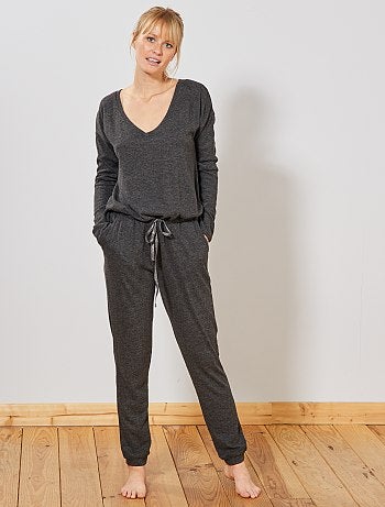 Macacão em malha 'de peluche' - Kiabi