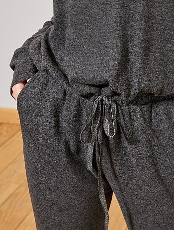 Macacão em malha 'de peluche' - Kiabi