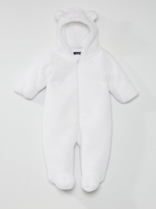 Macacão em malha peluche - Kiabi