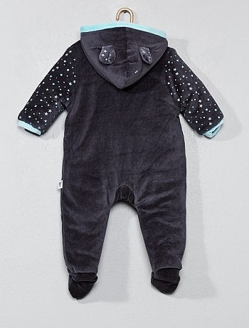 Macacão em veludo - Kiabi